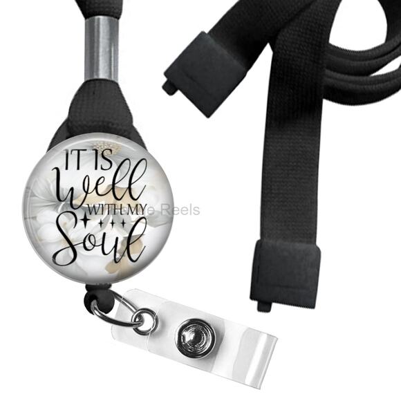 It Is Well With My Soul Lanyard Badge Holder Combo * Christian * Faith * - Picture 1 of 3
